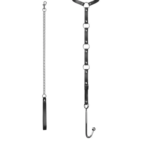 Kinky 5853 Hook Anal and Collar with Leash EverydayUse 0718